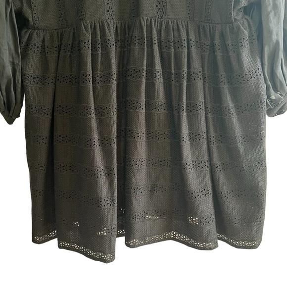 Claudie Pierlot Russe Puff-sleeve cotton mini dress like new condition - Picture 13 of 16